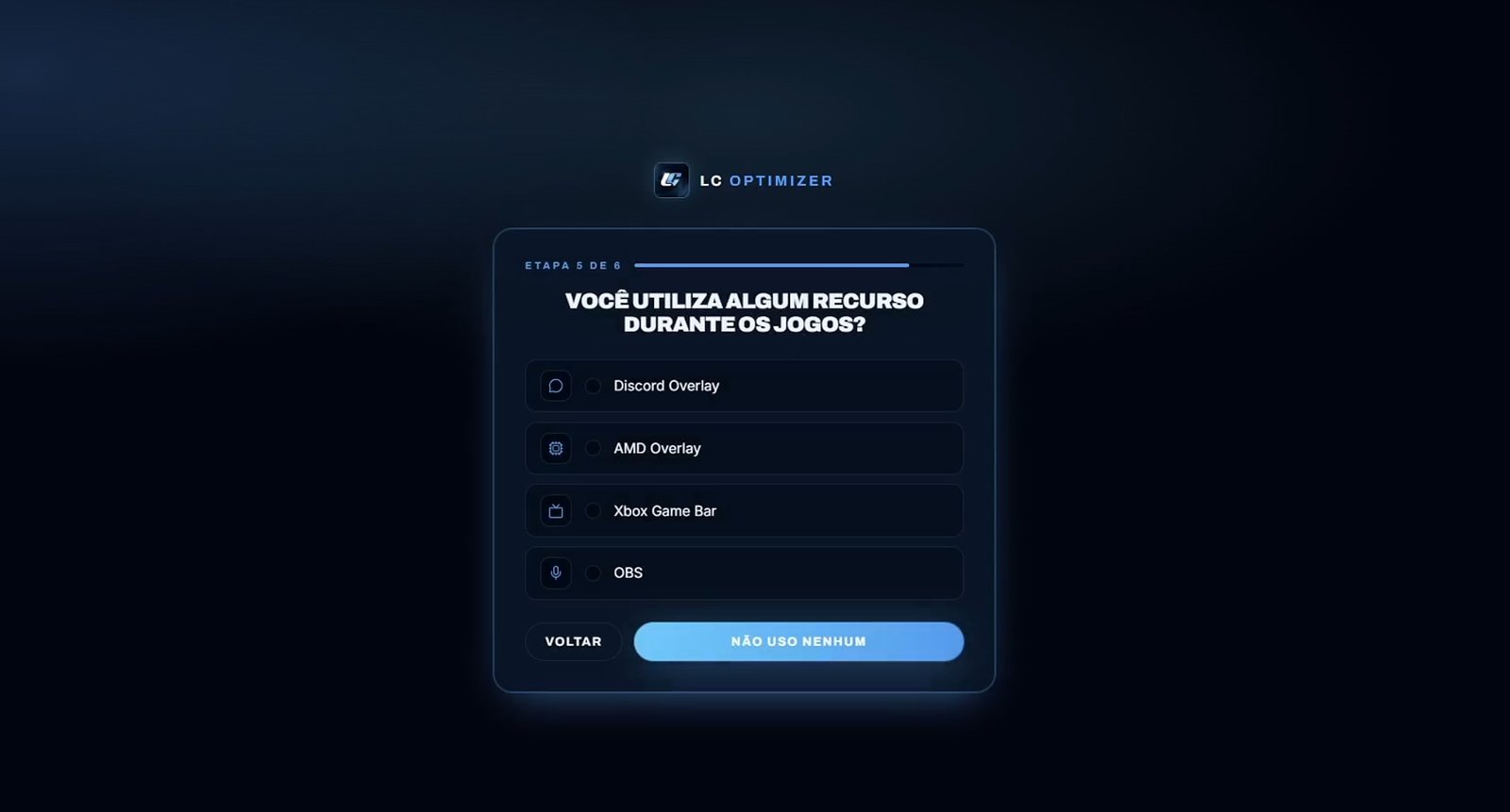 Personalização de recursos usados durante os jogos